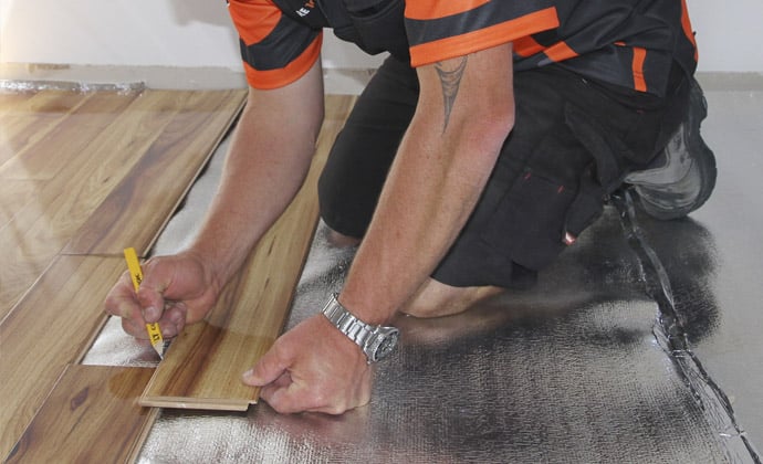 How to install click together flooring