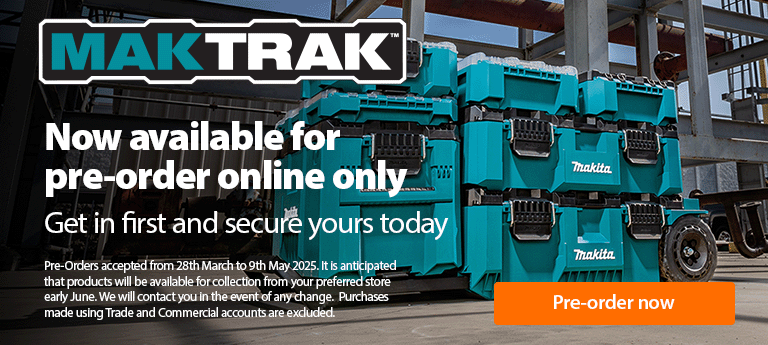Makita MakTrak now available for pre-order online only. Pre-order now