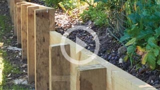 How to build a timber retaining wall
