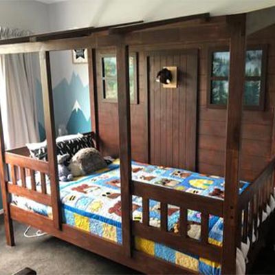 Hollie & Husband - Bed built from scratch