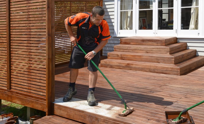 How to clean and stain your deck