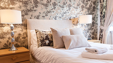 Freshen up your bedroom with new paint or wallpaper