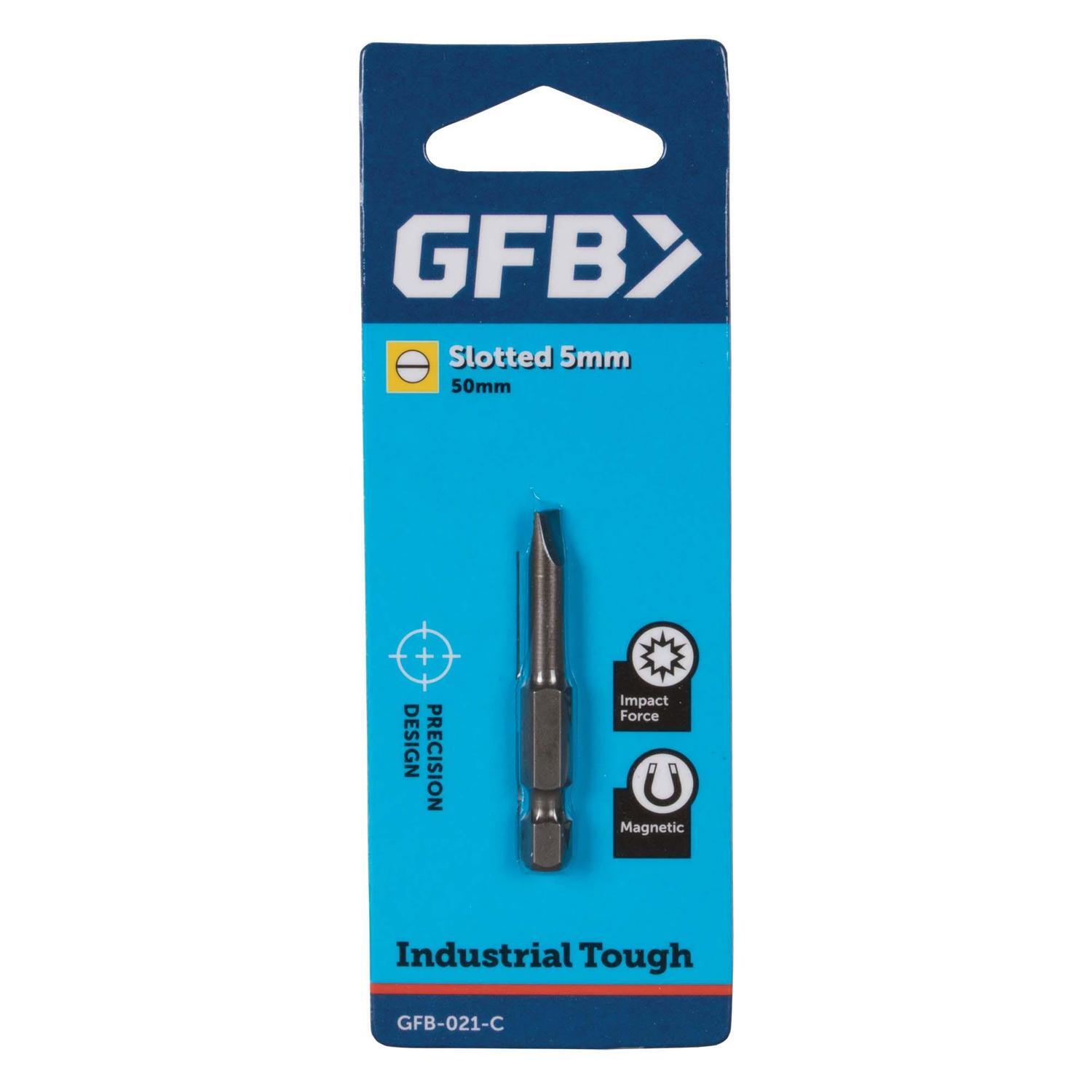 GFB Screwdriver Bit 5mm Slotted Mitre10
