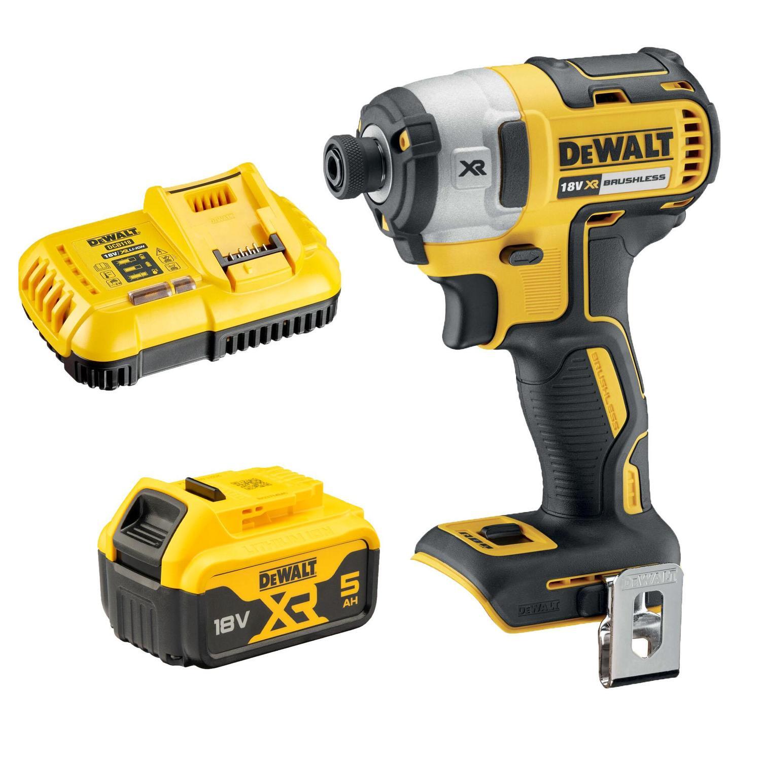 DeWalt XR Li Ion Brushless 3 Speed Impact Driver Kit 18 Volt