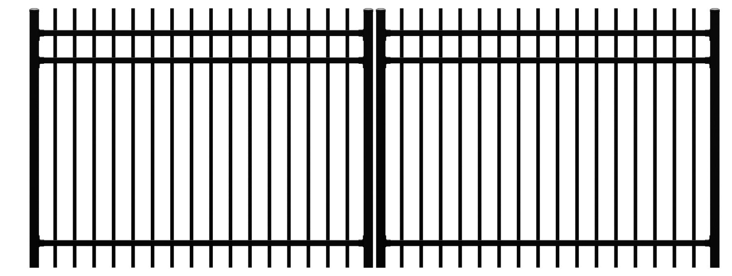 Fentec Fortress Driveway Gates Spear Top H 2100mm x W 11752350mm