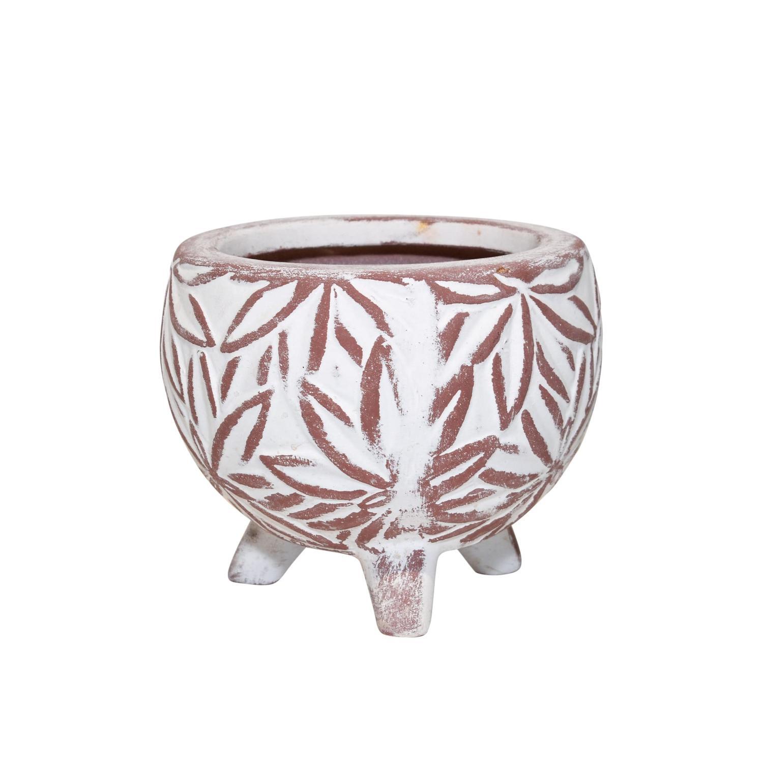 Nouveau Indoor Ceramic Pot on Feet Mitre10