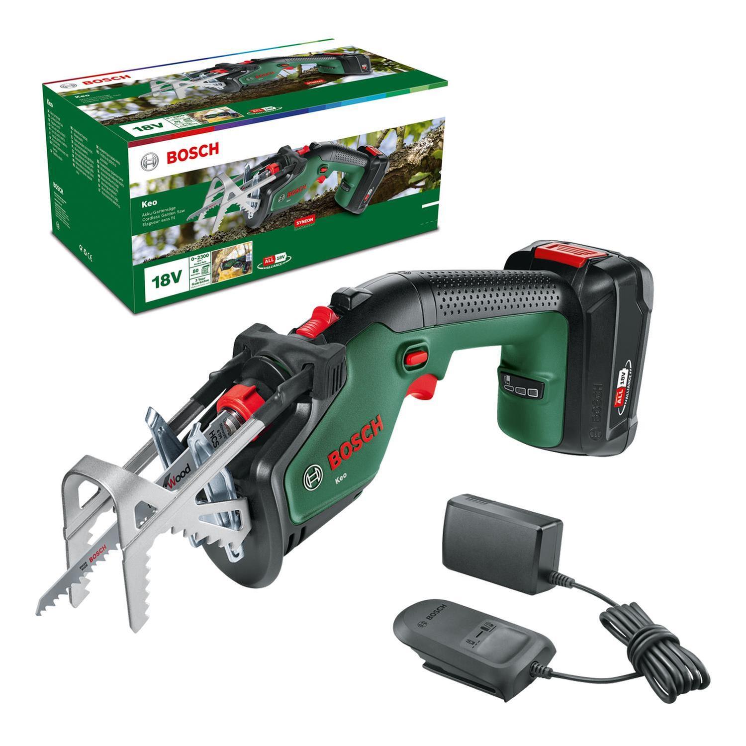 Bosch DIY Keo Cordless Pruning Saw Kit 18 Volt 2Ah Mitre10