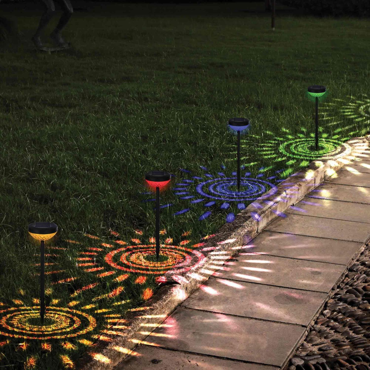 Solar Shadow Colour Stake Light | Seasonal Solar Lights