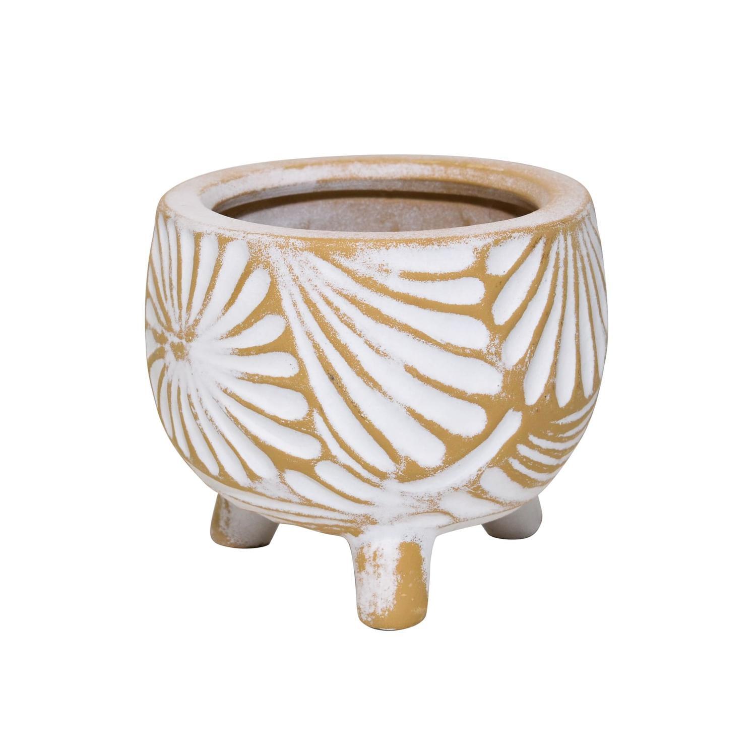 Nouveau Indoor Ceramic Pot on Feet Mitre10