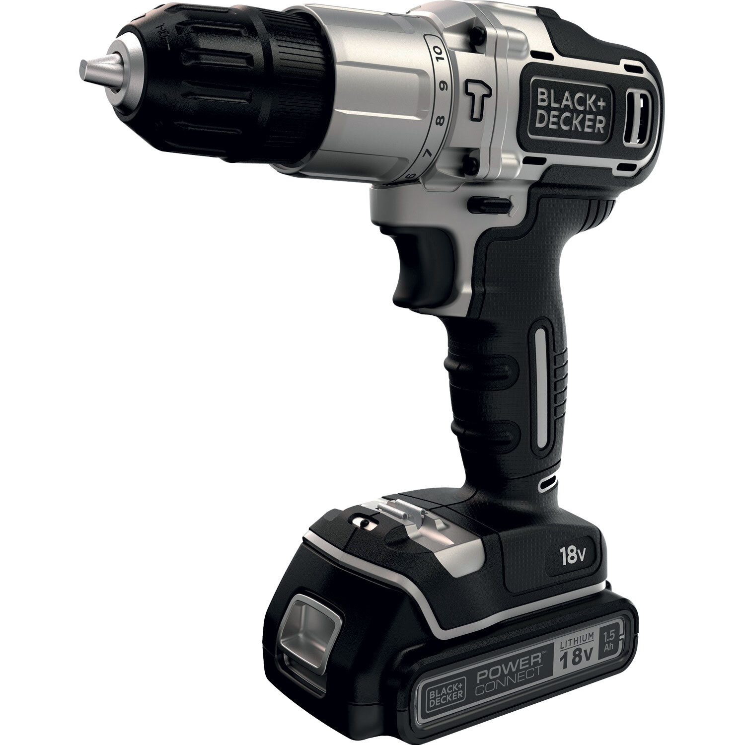 Black Decker Cordless Hammer Drill Kit 18 volt 1.5Ah Mitre10