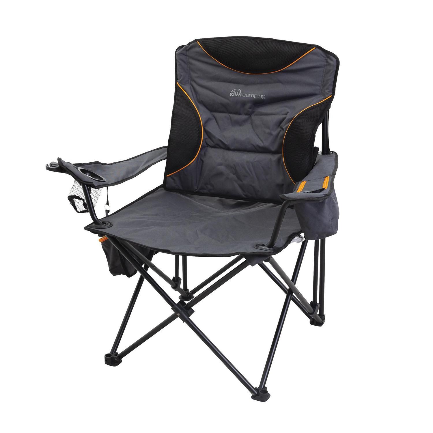 Kiwi Camping Legend Chair H 1000mm W 890mm D 620mm Black