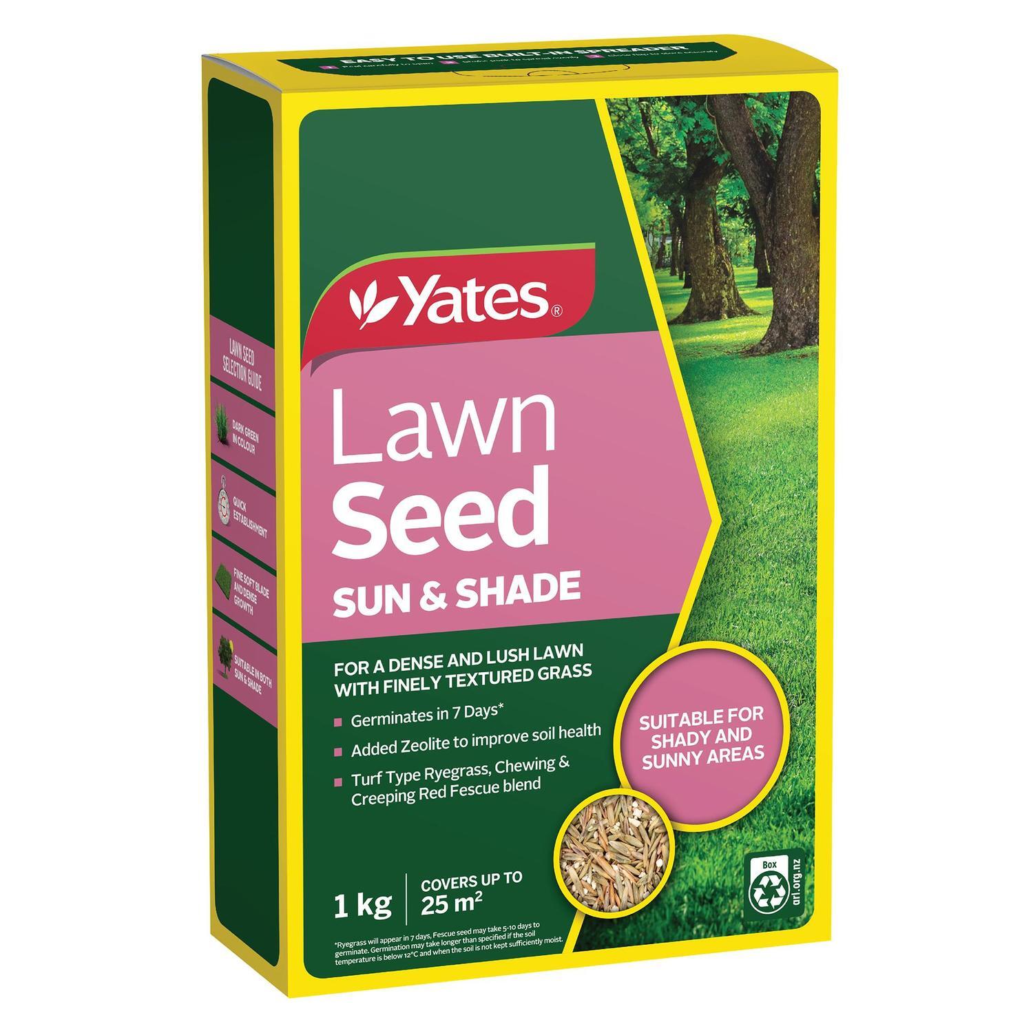 Yates Lawn Seed Sun & Shade 1kg Mitre10