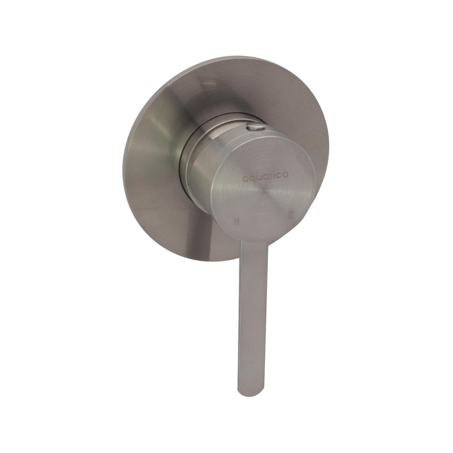 Shower Mixer Brushed Stainless Aquatica
