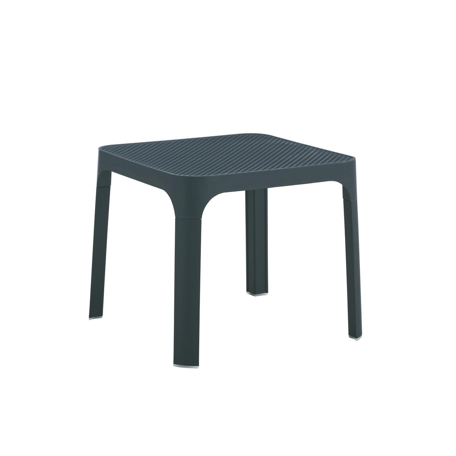 Nouveau | Vivid Outdoor Resin Side Table Charcoal | Mitre10