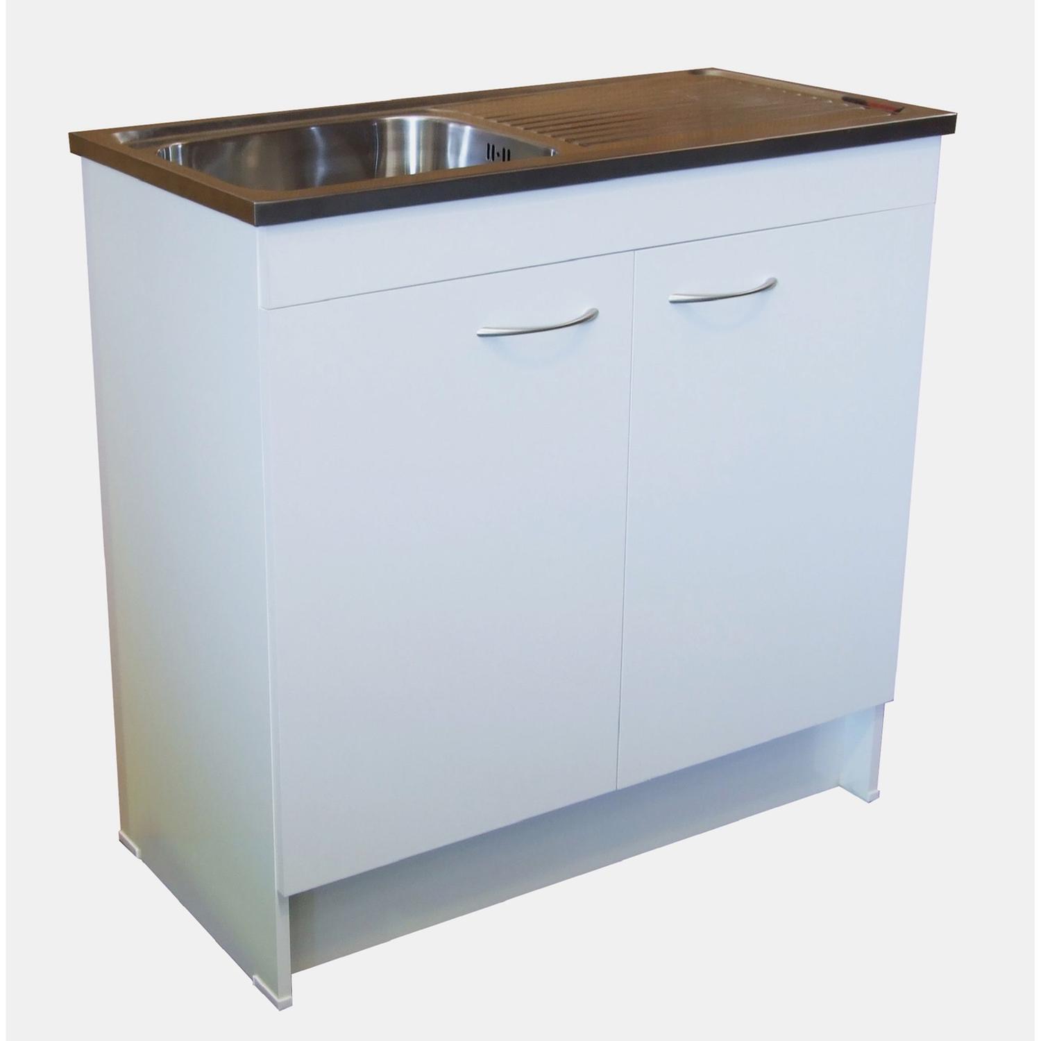 Kitchenette 900mm Stainless Steel White | Mitre10