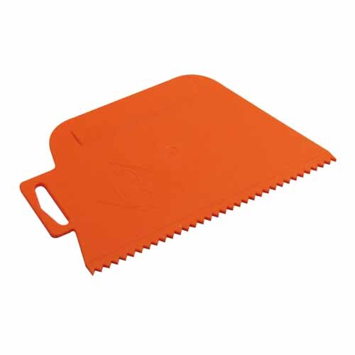 QEP Adhesive Spreader V Notch Plastic 4mm Orange Mitre10
