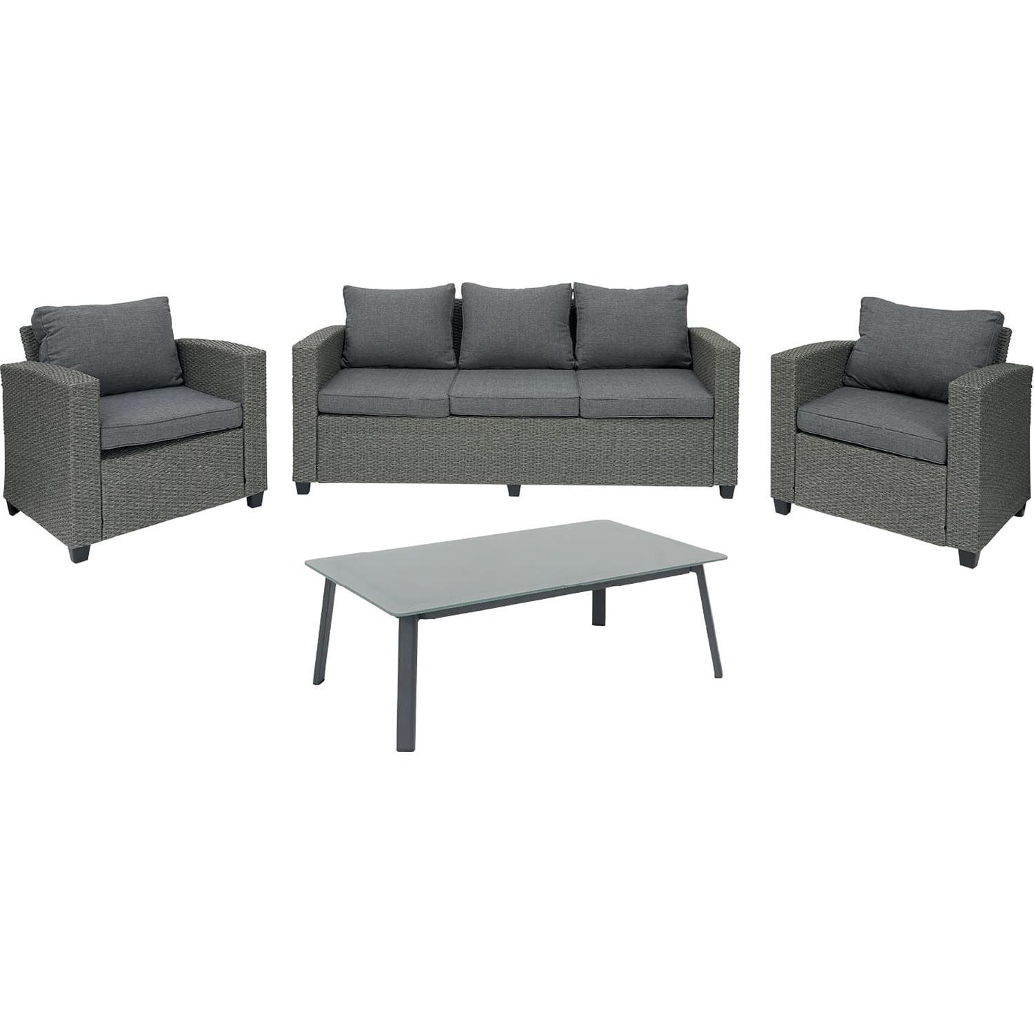 Nouveau Luna Outdoor Lounge Setting 4 Piece Mitre10