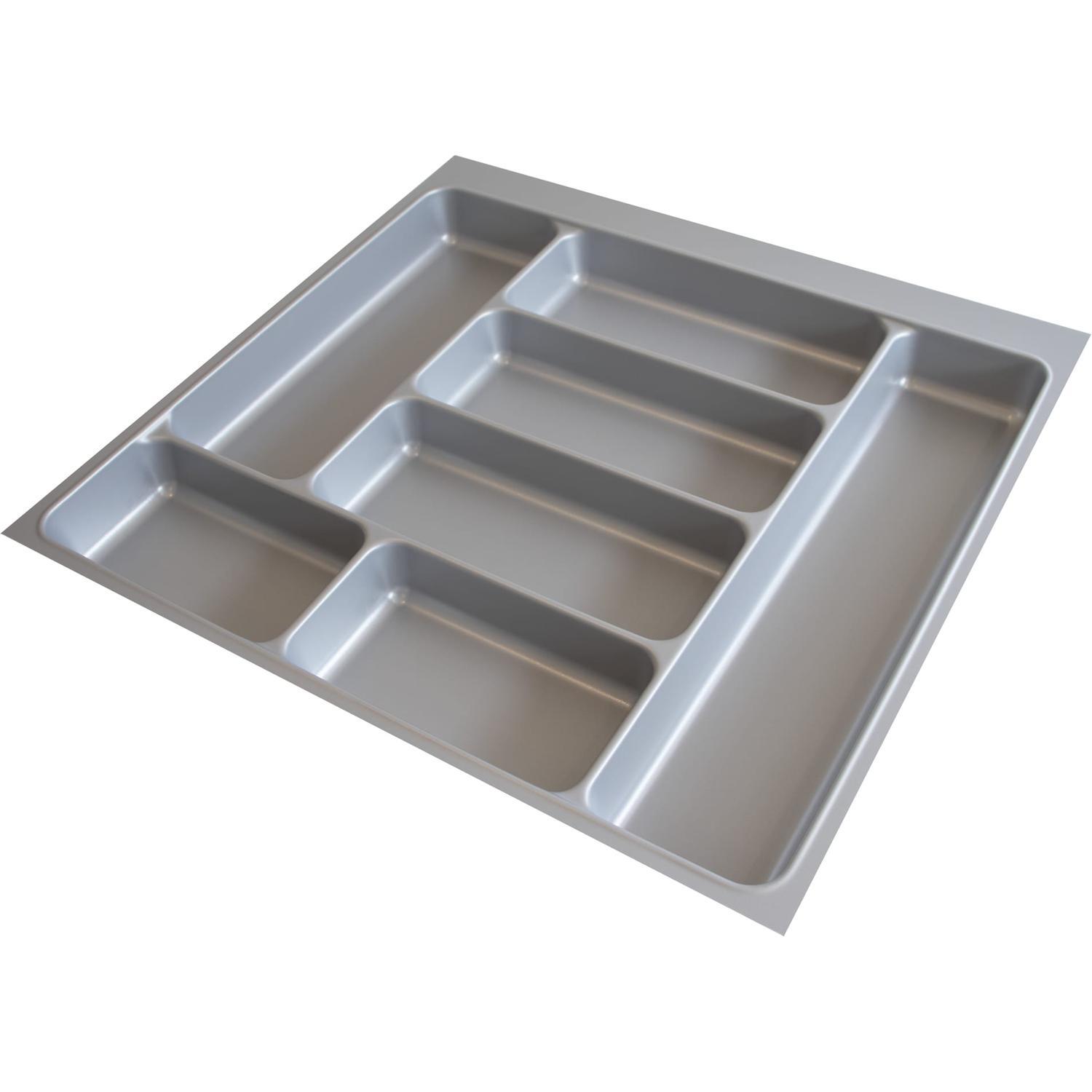 Hafele Home Smart Cutlery Tray 600mm Silver Grey Mitre10