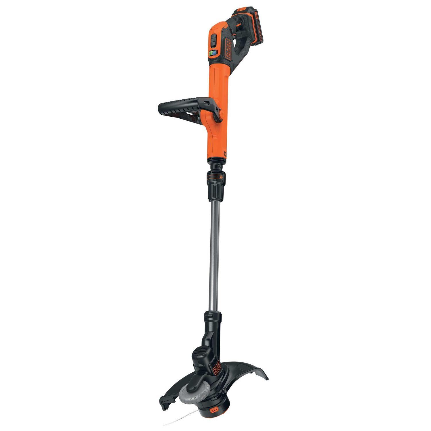 Black Decker 18 Volt Cordless Line Trimmer Kit 2AH Battery 28cm