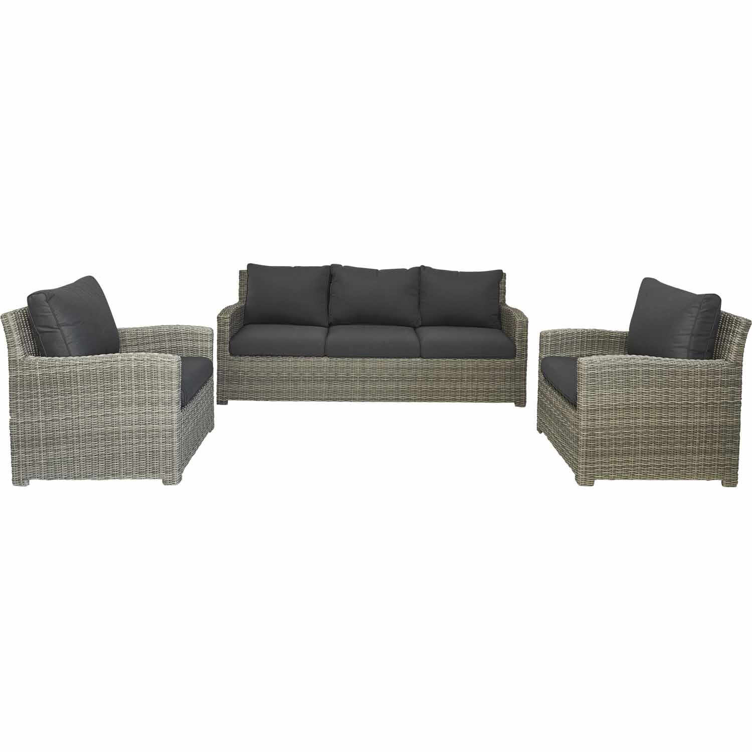 Nouveau Siena Outdoor Lounge Setting 3 Piece Seats 5 Mitre10