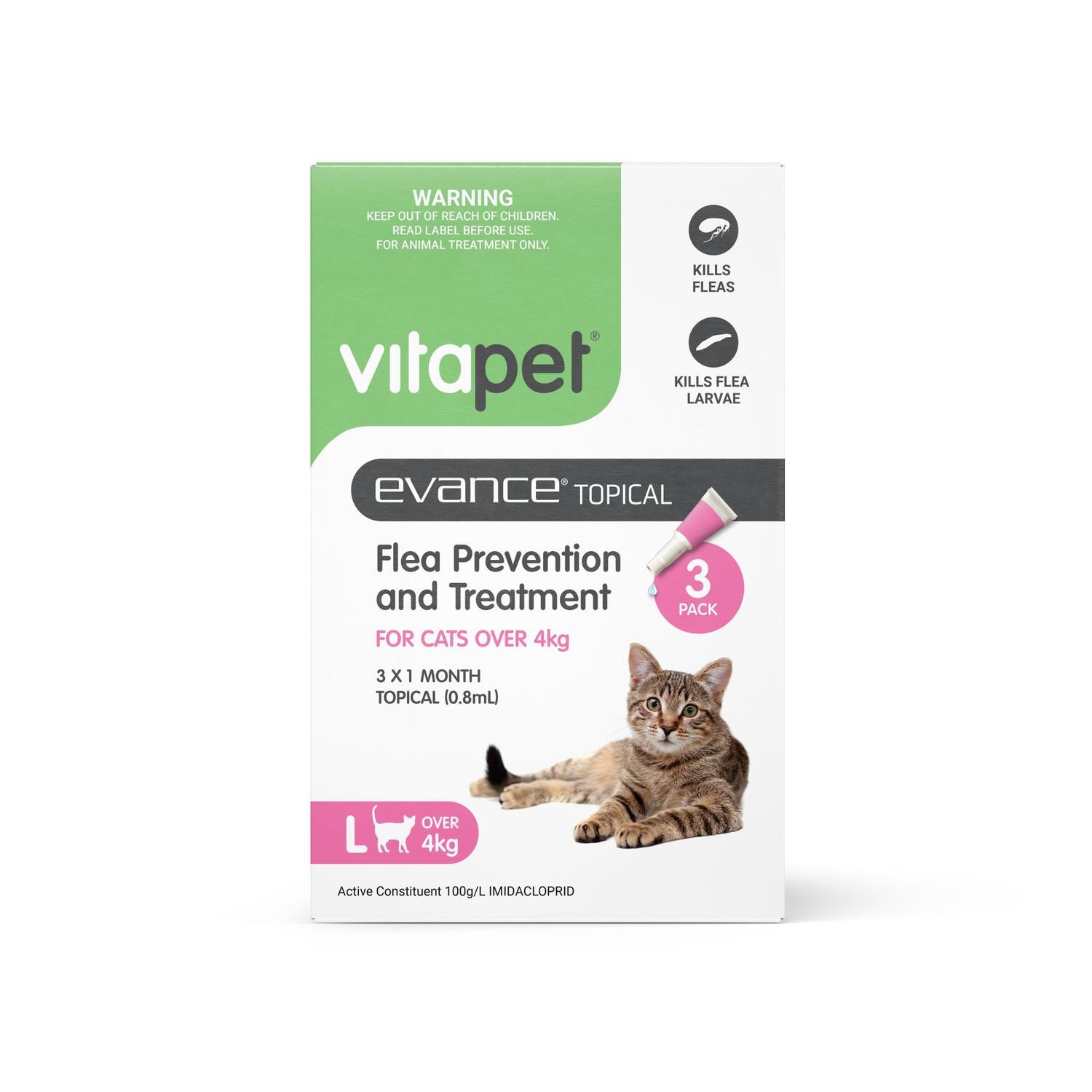 Picture of Vitapet | Evance Flea Control Cats Over 4kg | Mitre10