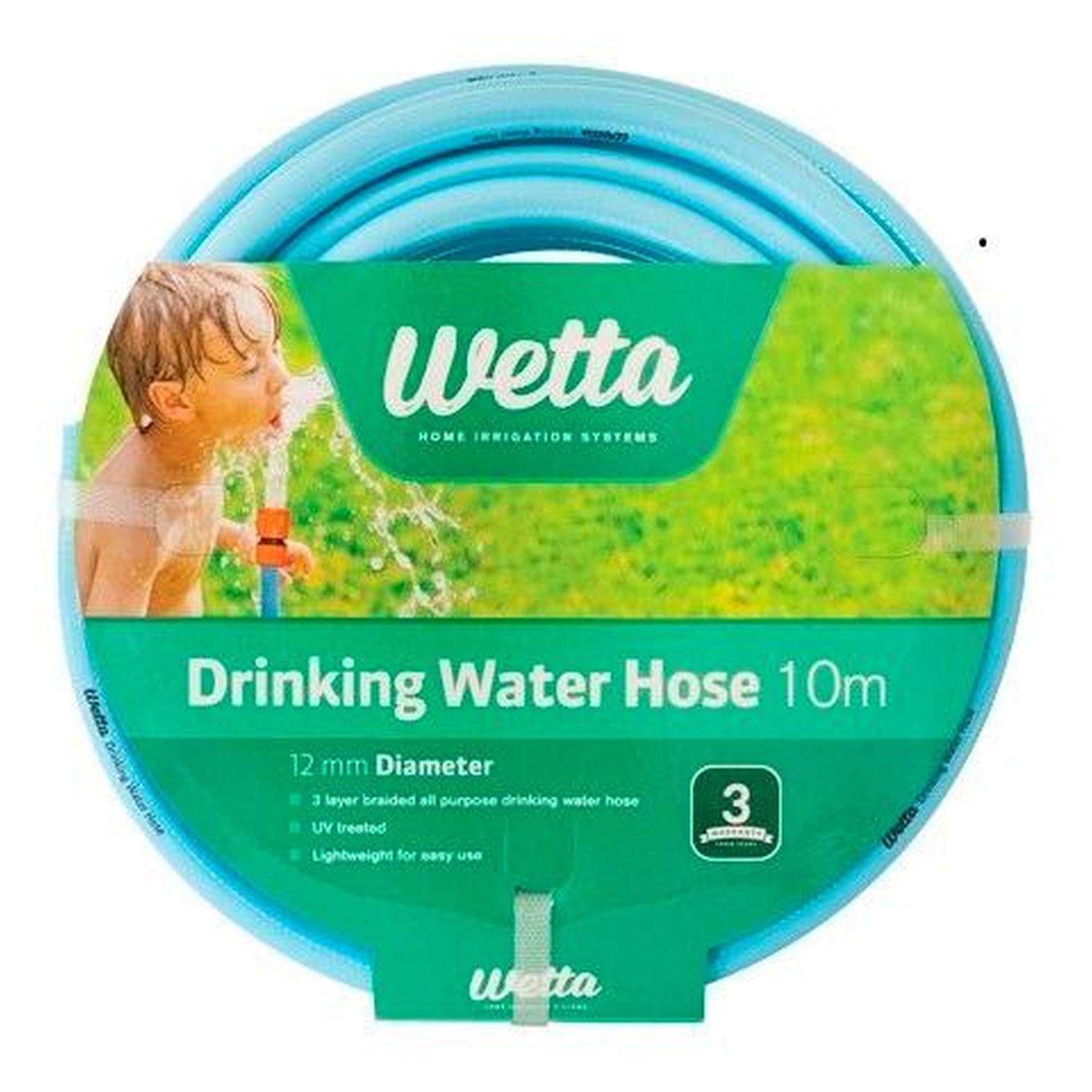 Wetta Drinking Water Hose 12mm x 10m Blue Mitre10