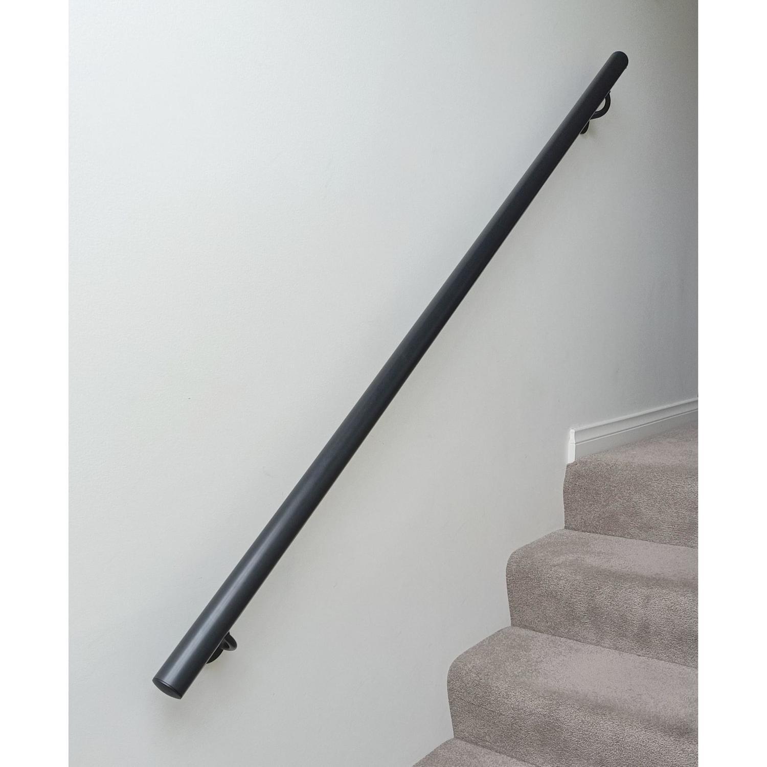 EAI Handrail Bracket Polished Chrome Pack 4 Banister Brackets Stair Banister Wall Handrail 63mm