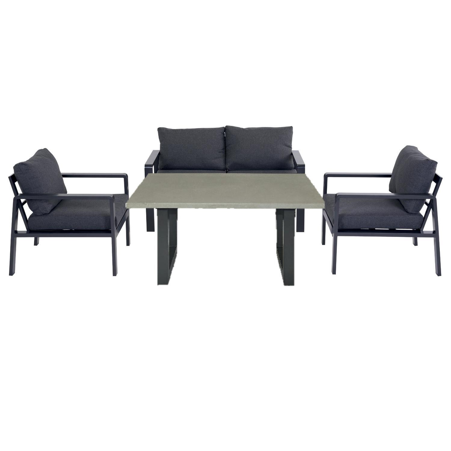 Nouveau Alfresco Outdoor Lounge Setting 4 Piece Mitre10