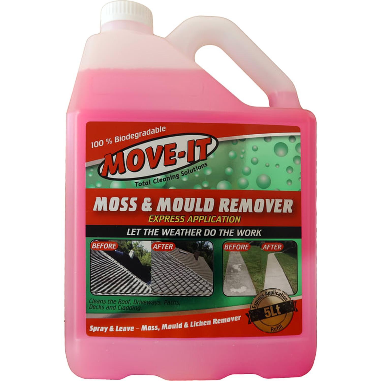 MoveIt Moss & Mould Remover Refill 5 Litre Pink Mitre10