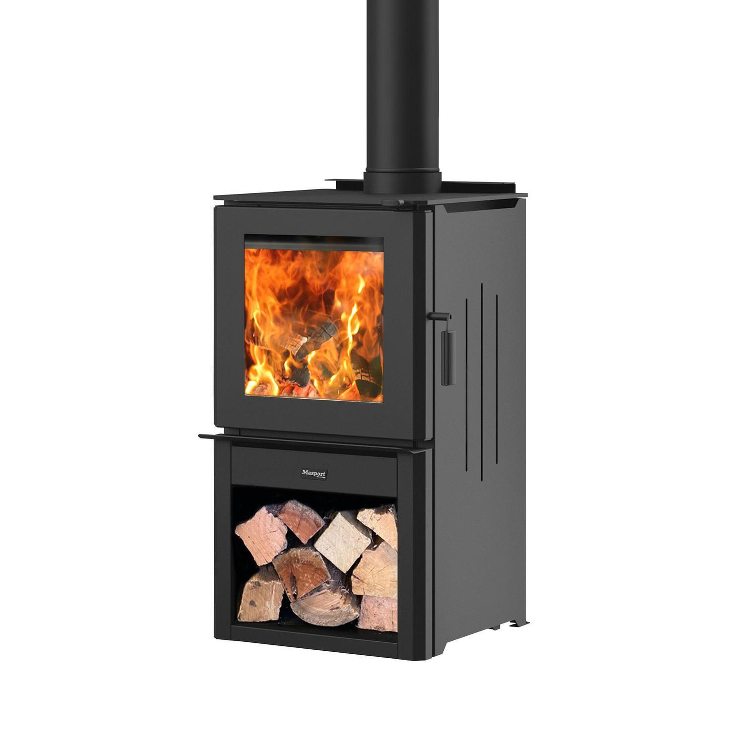 Clutha ULEB Wood Fire with Wood Stacker Base | Wood Fires