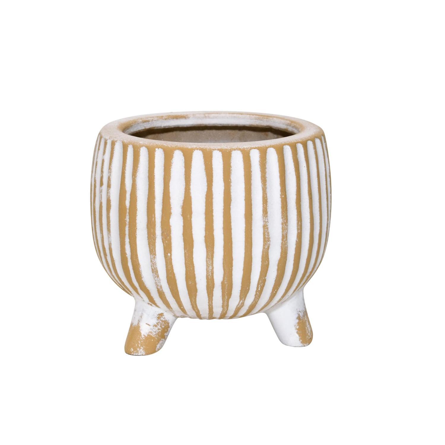 Nouveau Indoor Ceramic Pot on Feet Mitre10
