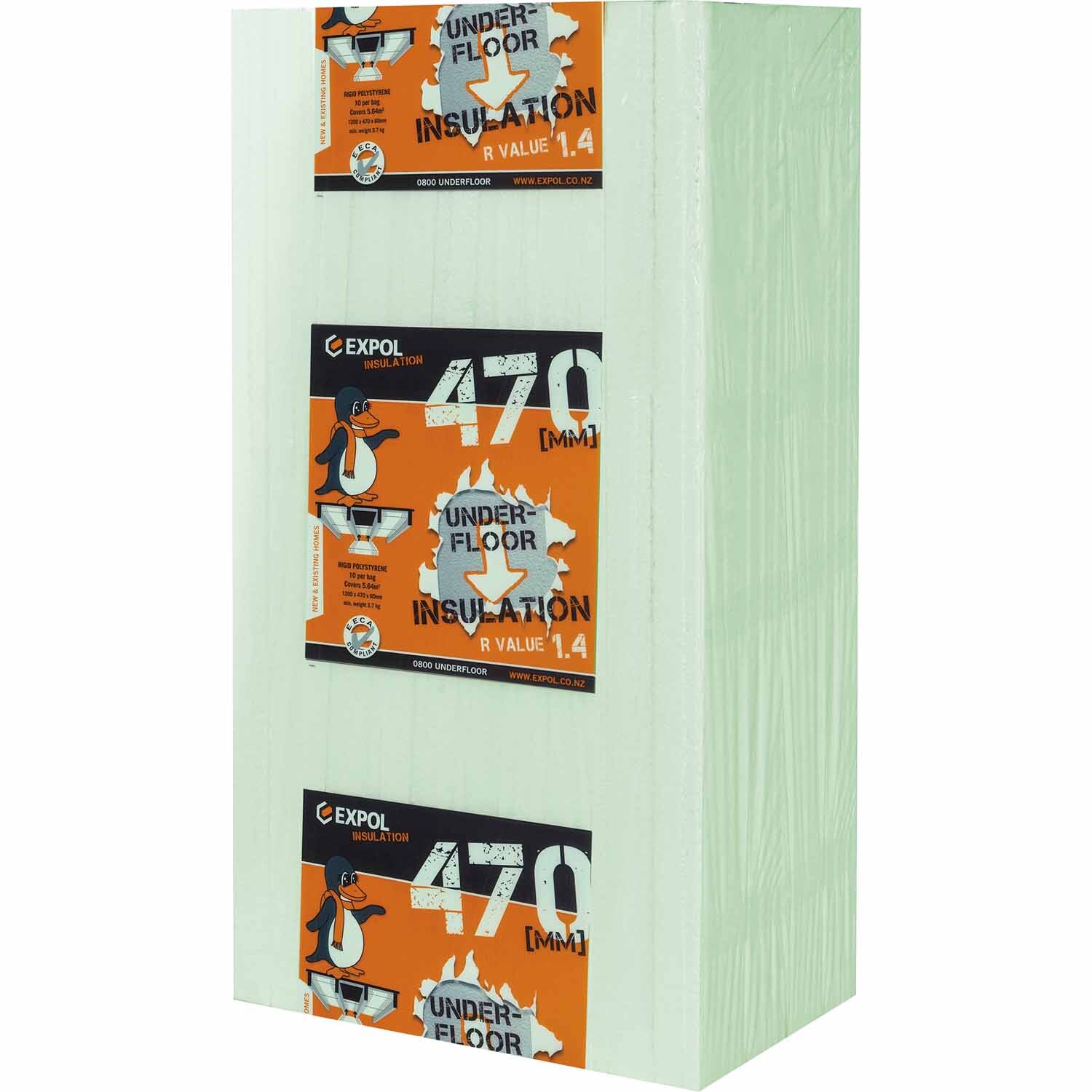 Expol | Underfloor Insulation R1.4, 470 x 1200mm 10 Panels | Mitre10