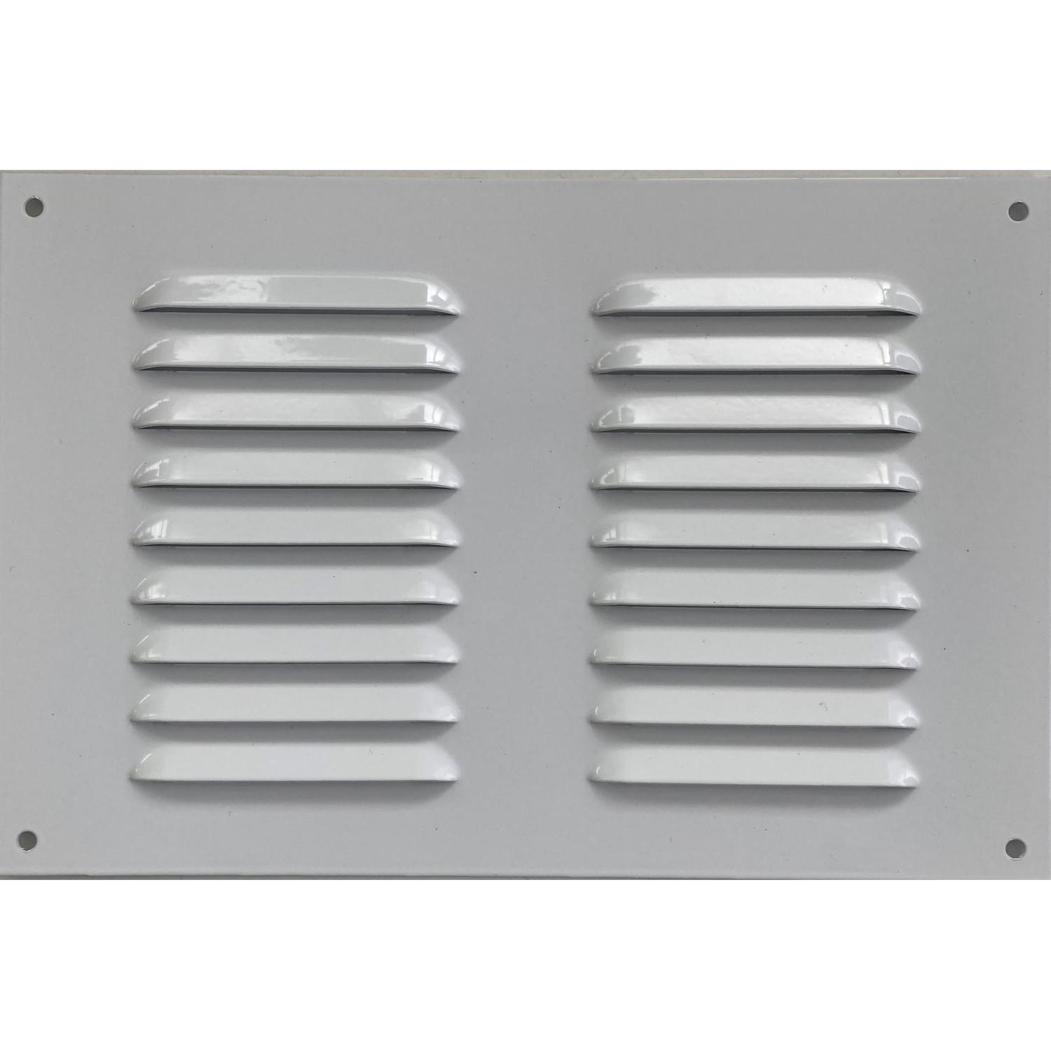 Airflo Aluminium Vent H75mm, W225mm, D0.7mm White Mitre10