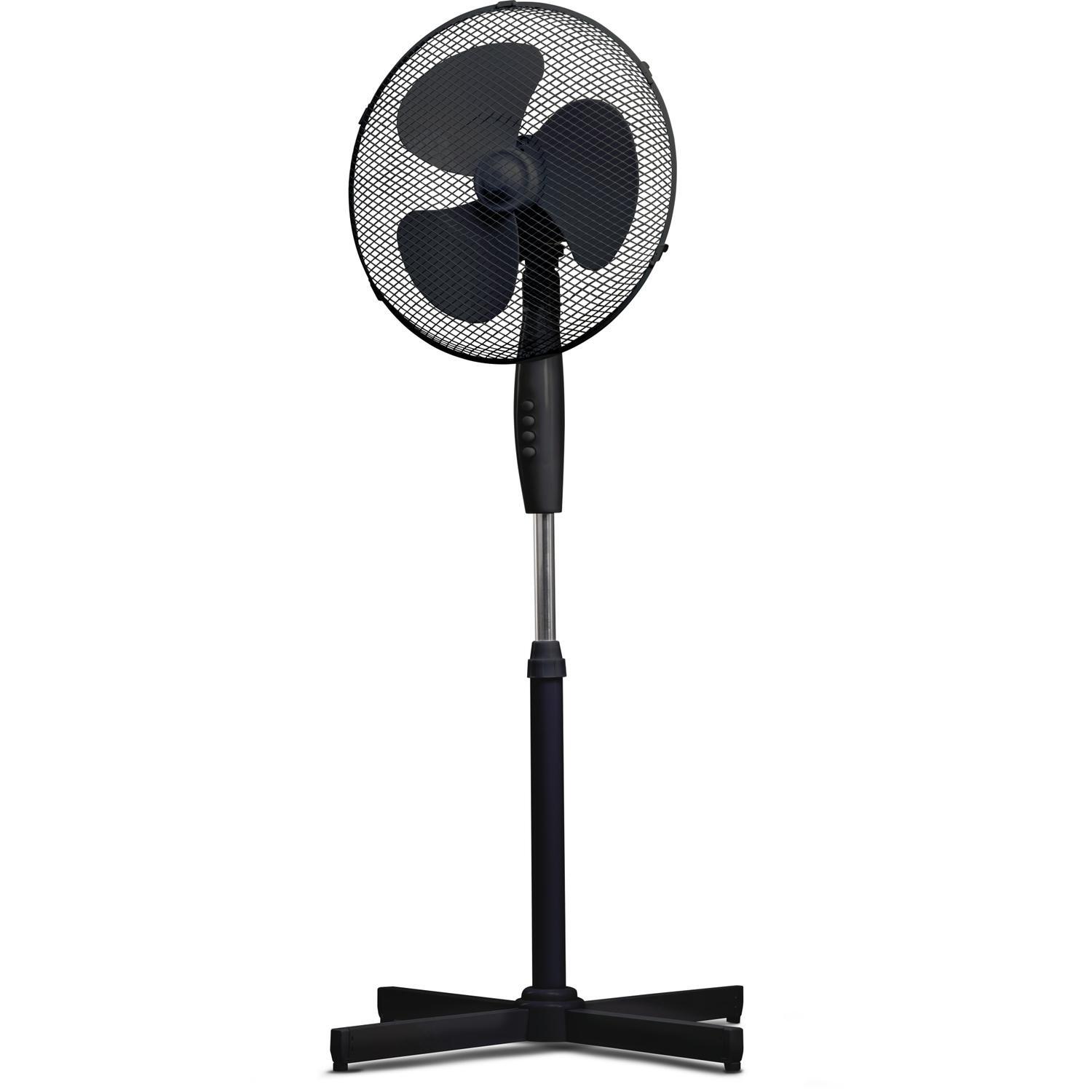 Nouveau Pedestal Fan 40cm Black Mitre10   Mitre10 1500x1500 394509xlg 