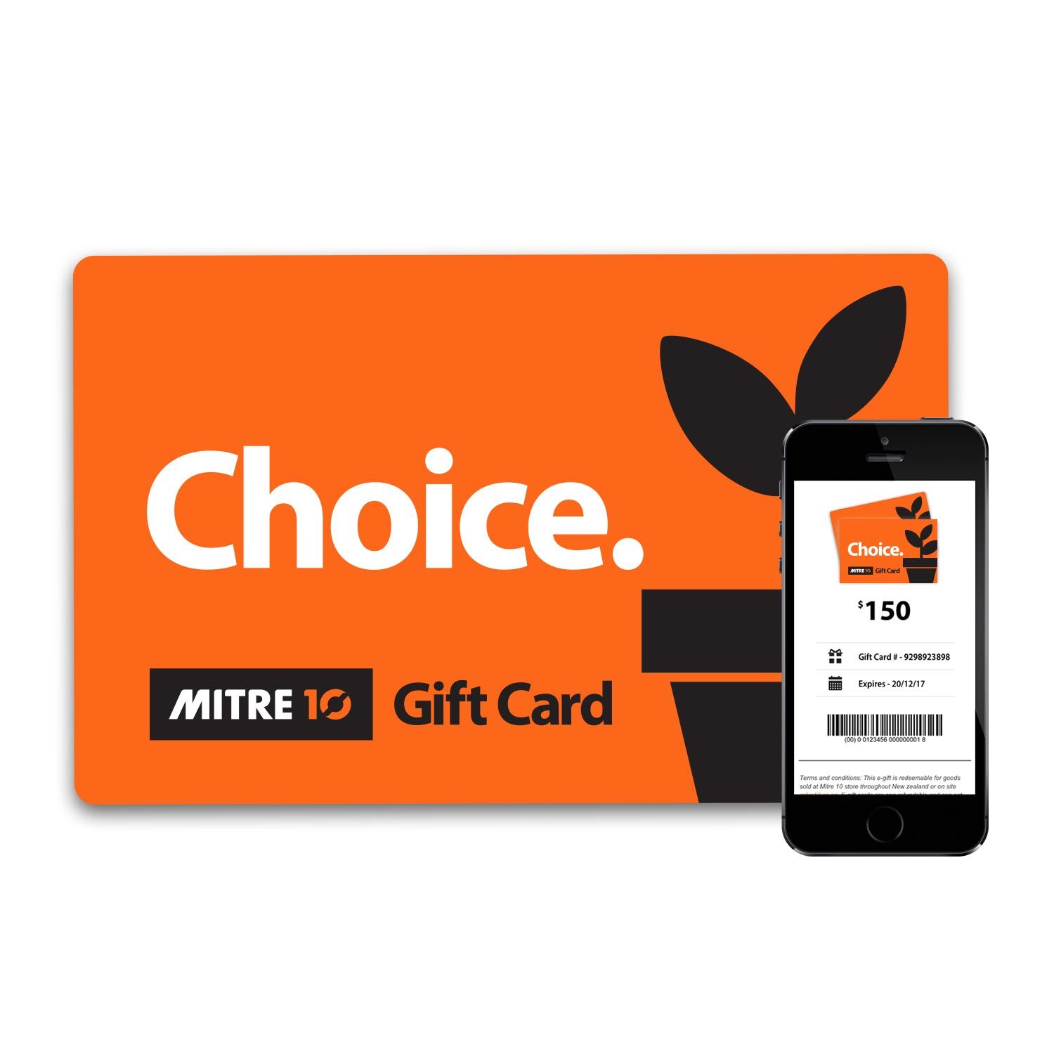EGift Card Choice with Pot Plant Mitre10