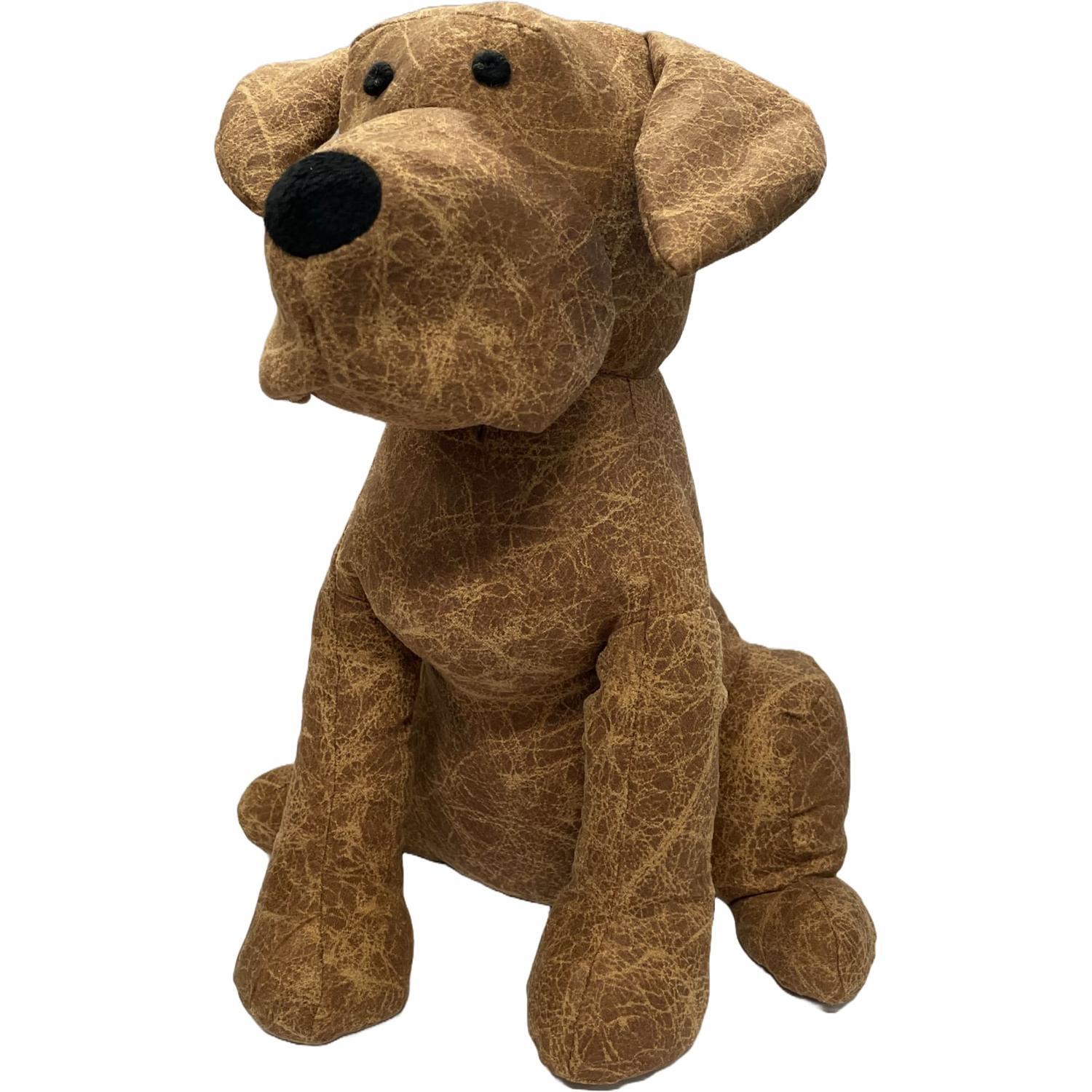 Nouveau Denny the Dog Leather Door Stop Mitre10