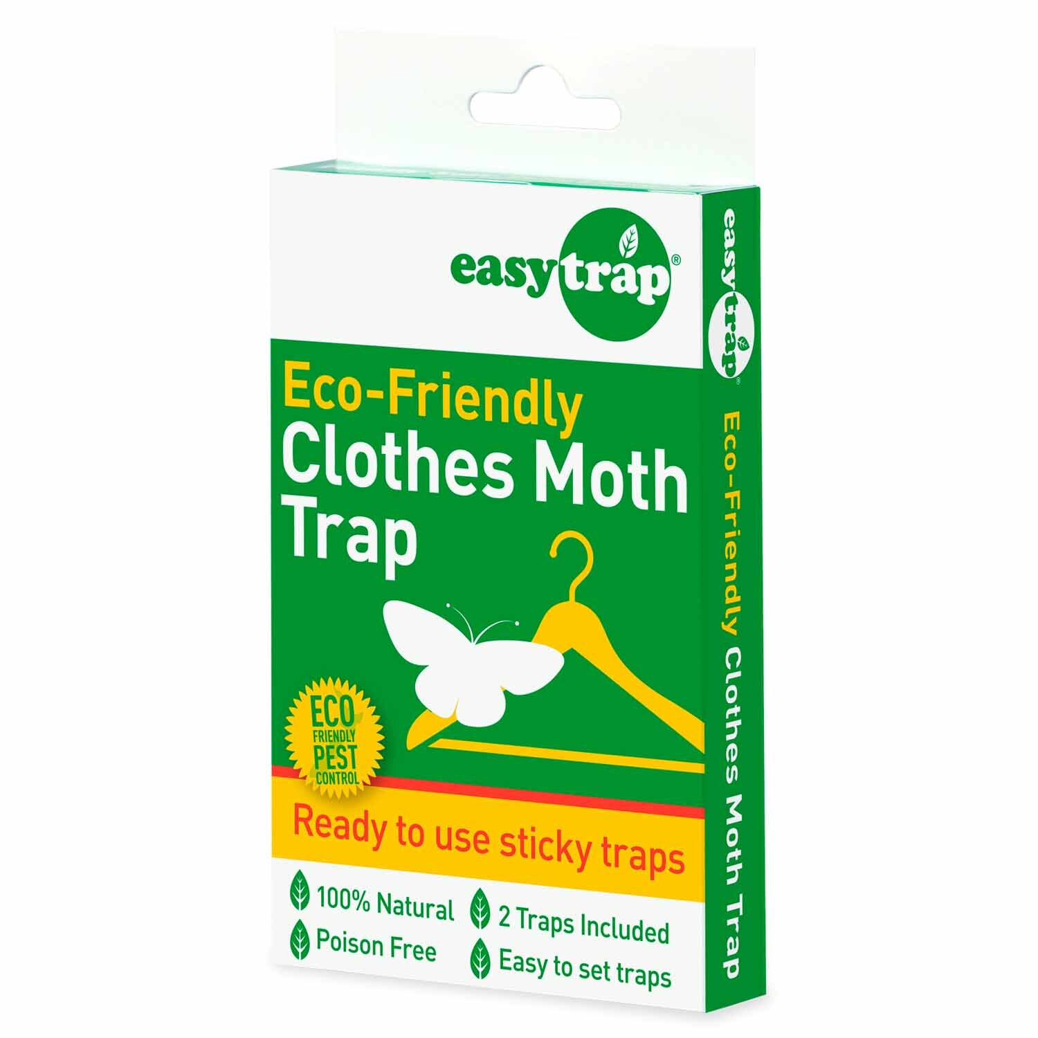 Moth Trap Refills (6 Strips) - Pheromone Clothes Moth Catchers For Closets & Drawers