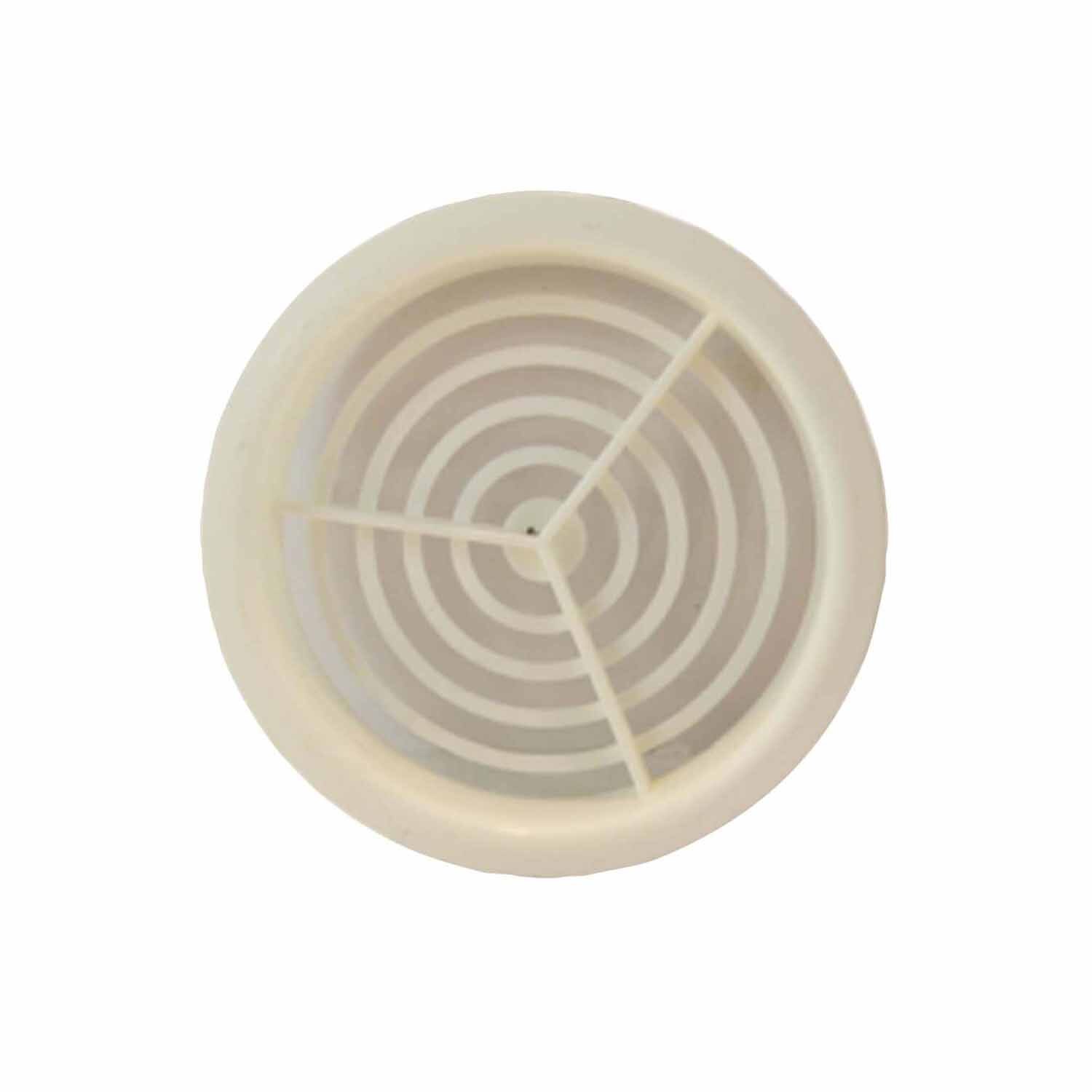 Haron Round Vent Eave 70mm White Plastic Mitre10