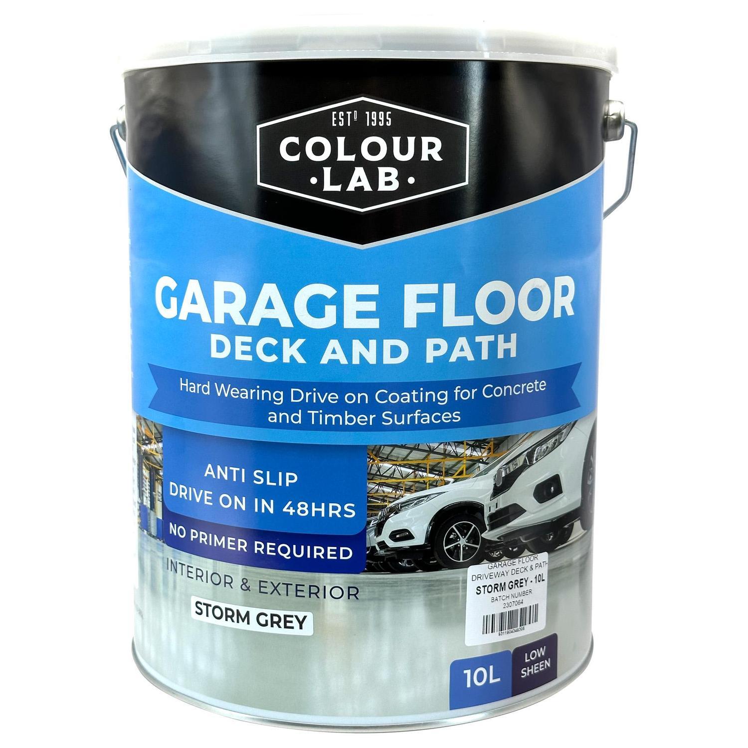 Colour Lab | Garage Floor Deck and Path Paint 10 Litre Storm Grey | Mitre10