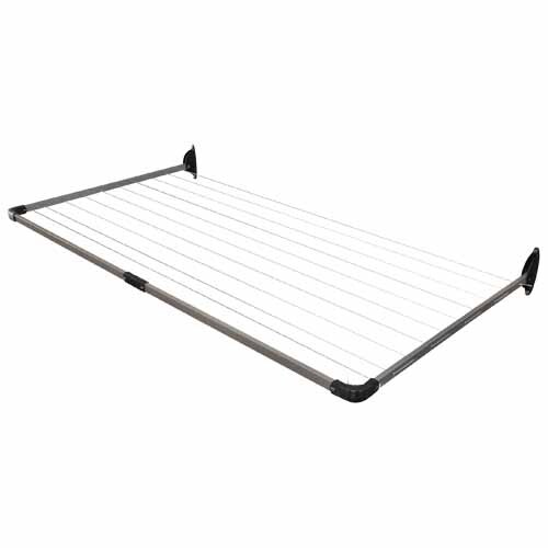 Devon Folding Clothesline Single Frame 24m Gunmetal Grey Mitre10