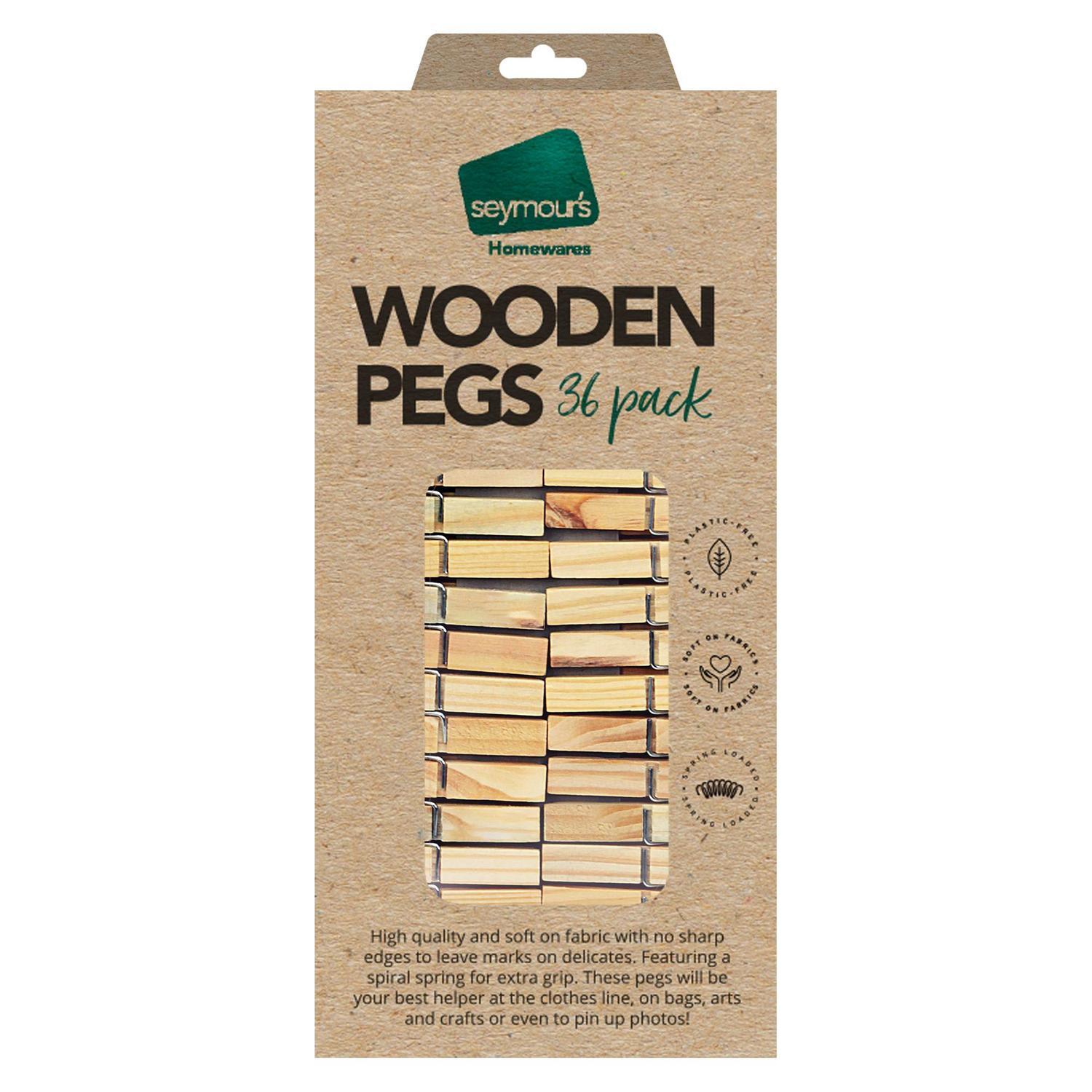 Seymours Wooden Clothes Pegs Mitre10