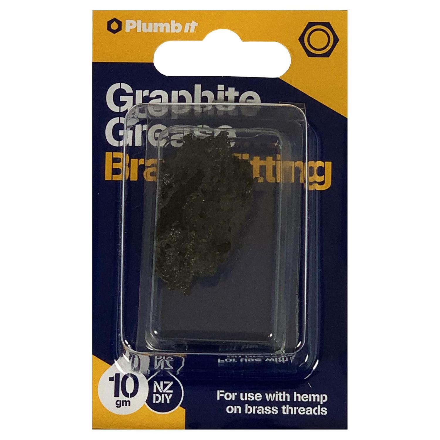 Plumb It Graphite Grease 10gms Black Mitre10