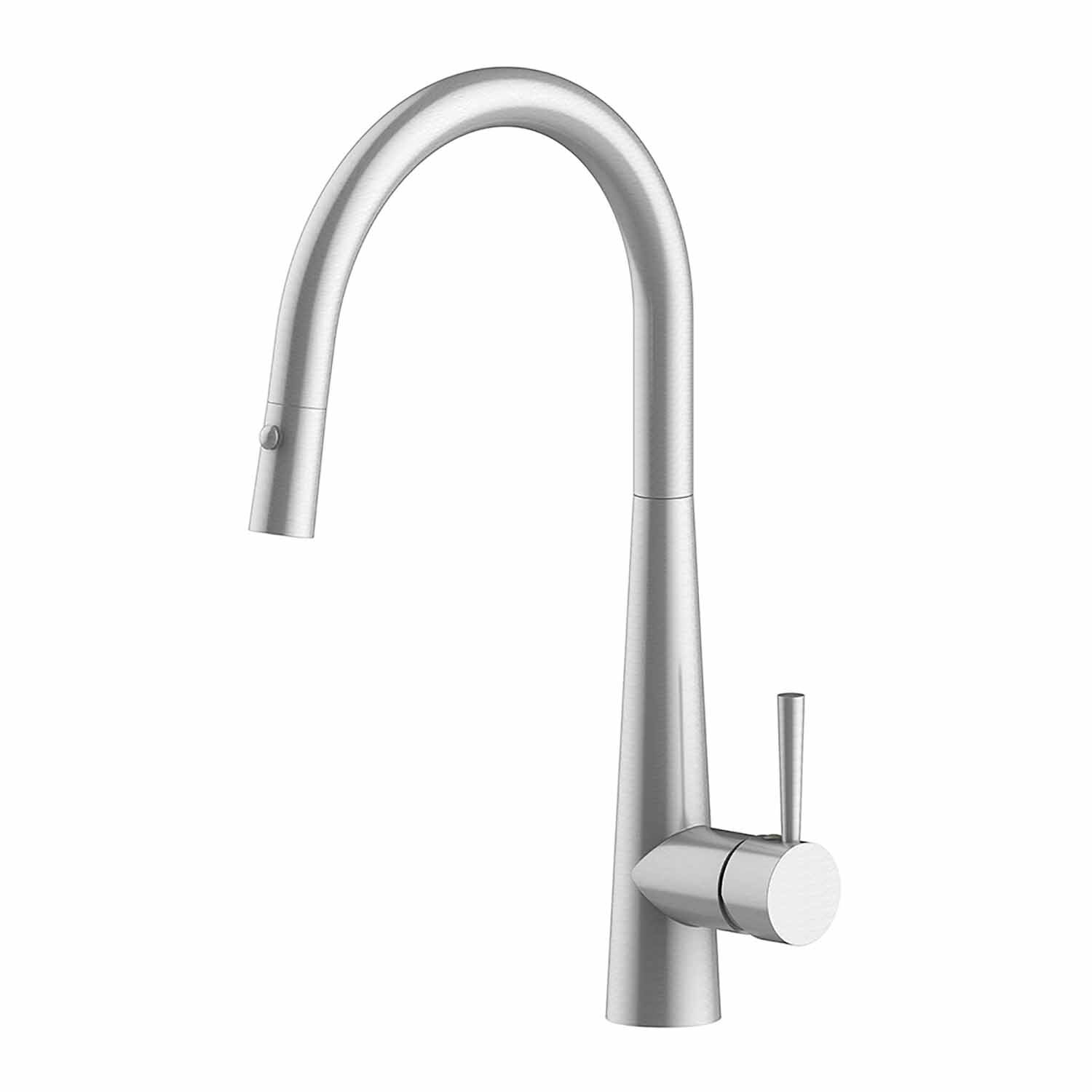 Greens Tapware Galiano Pull Down Sink Mixer Brushed Nickel Mitre10