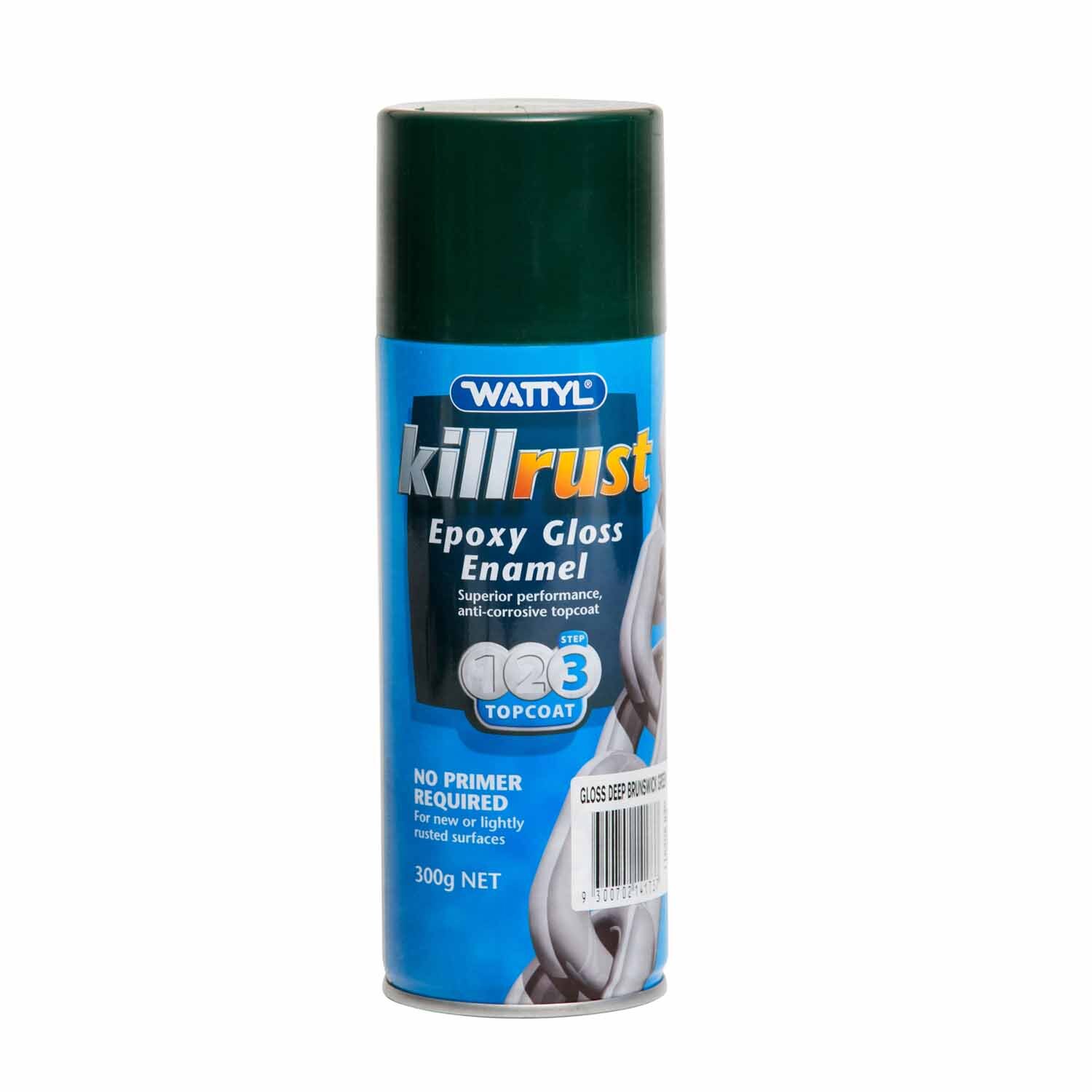 Wattyl Killrust Metal Spray Paint 300g Deep Brunswick Green Mitre10