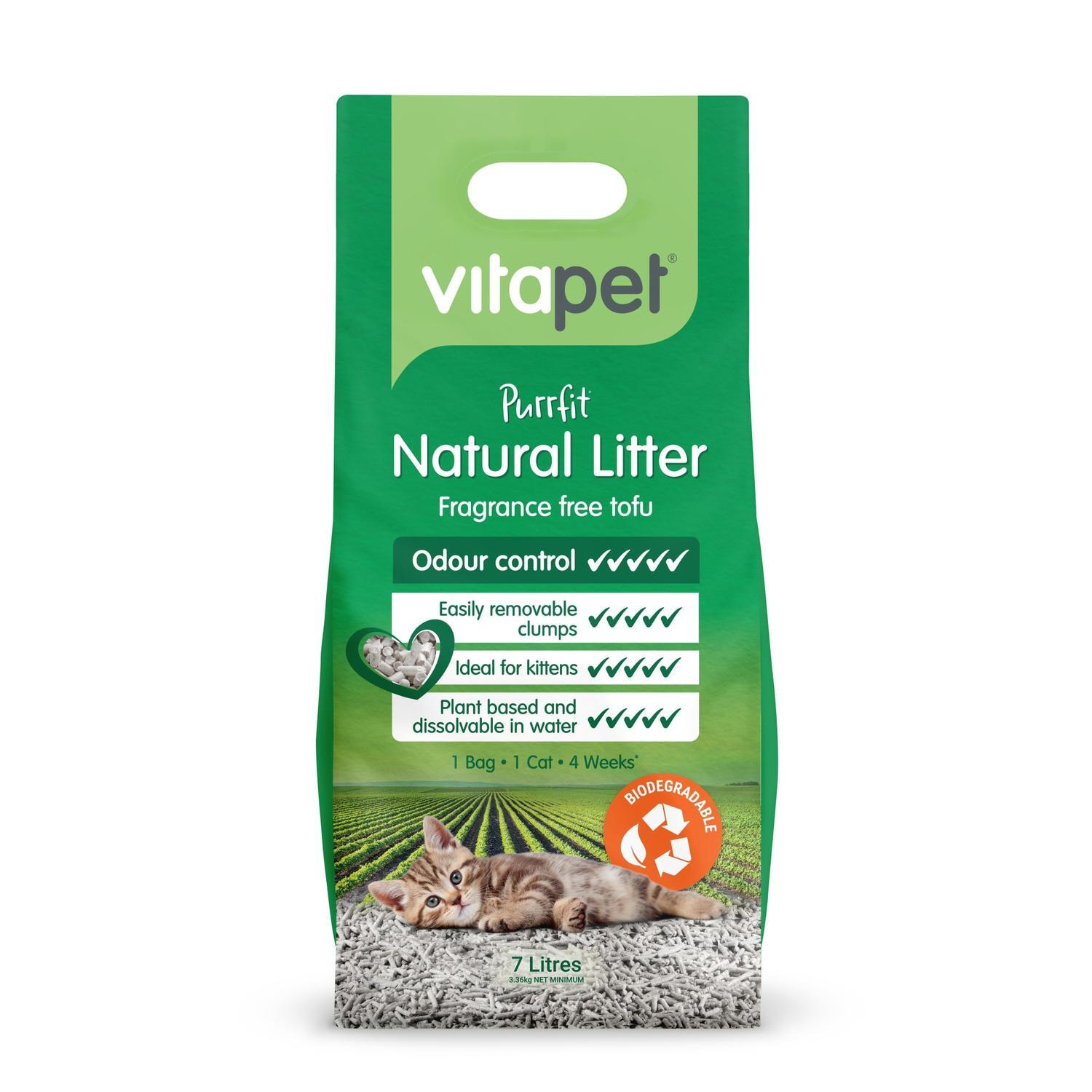 Vitapet Purrfit Tofu Cat Litter 7 litre Mitre10