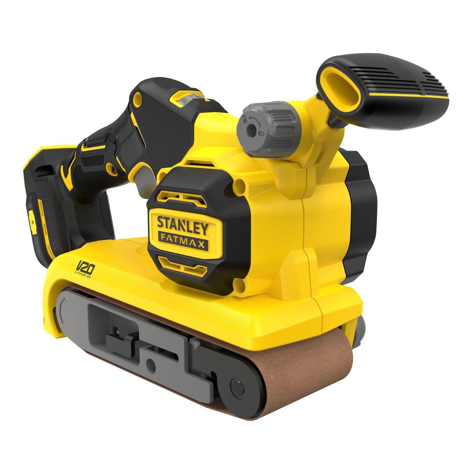 Stanley Fatmax V Cordless Belt Sander Skin Only Volt X Mm Mitre