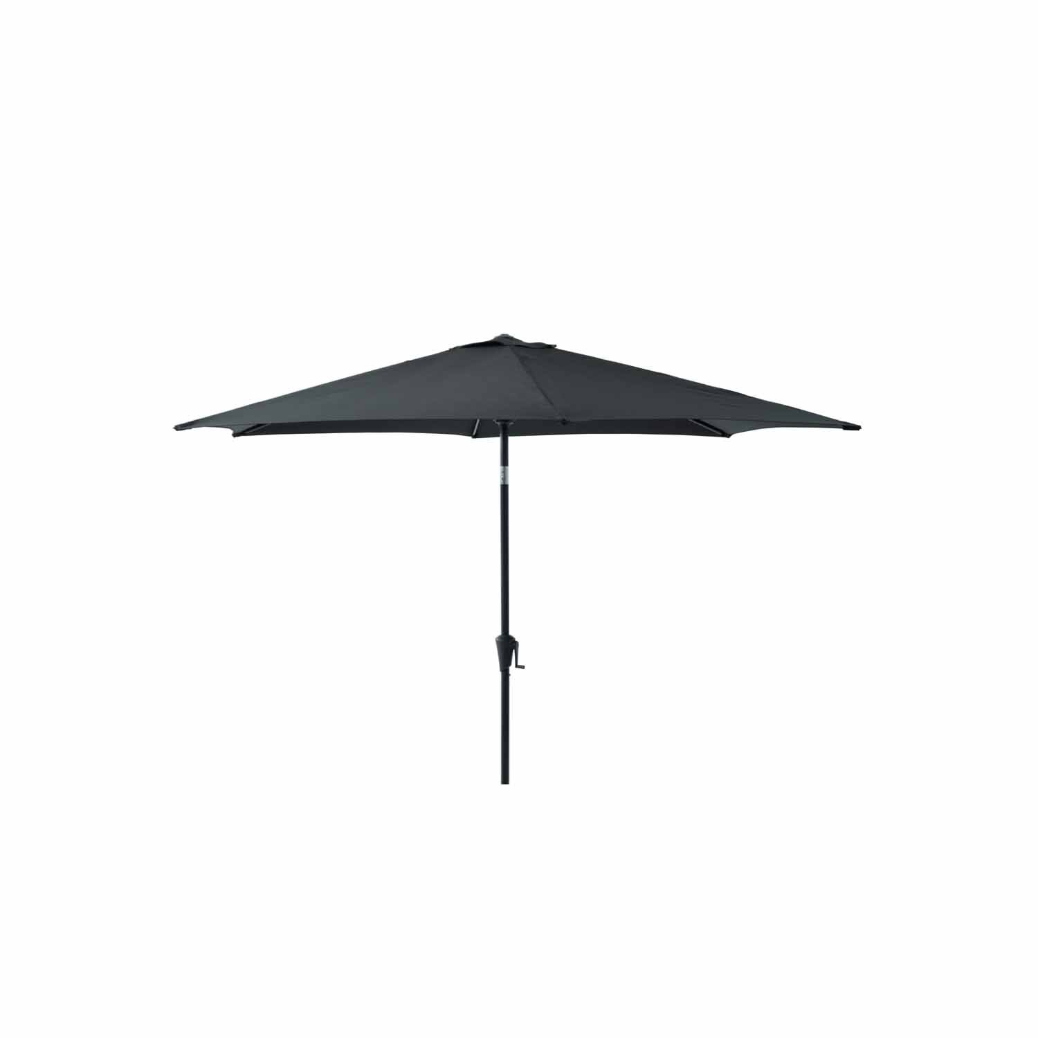 Nouveau Aluminium Market Umbrella 3m Black Mitre10