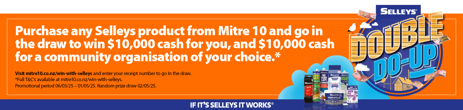 Selleys Double Do up 2025 Exclusive to Mitre 10